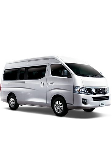 Standard Van, maximum capacity 10 people or 5 to 7 with luggage.